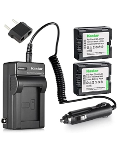 Kastar Battery 2-Pack + Charger Replacement for Panasonic CGA-DU06 CGA-DU07 CGA-DU14 CGA-DU21 VW-VBD070 VBD140 VBD210 PV-GS31 PV-GS33PV-GS34 PV-GS35 PV-GS39 PV-GS400 PV-GS500 PV-GS50 PV-GS50S PV-GS55