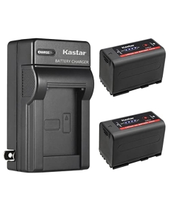 Kastar 2-Pack BP-950G Pro Battery and AC Wall Charger Replacement for Canon XL-1 XL-1S XL-2 XH-A1 XH-A1 HDV XH-A1S HD XH-A1SE HDV XM1 XM2 XV1 XV2 C2 FV1 DM-MV1 DM-MV10 DM-MV20 E1 E2 E30 Camera