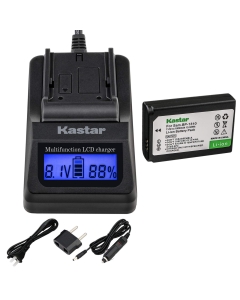 Kastar Ultra Fast Charger (3X Faster) Kit and Battery (1-Pack) for Samsung BP1310, ED-BP1310 Work for Samsung NX5, NX10, NX11, NX20, NX100 Cameras