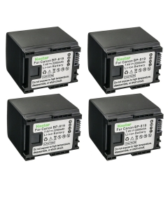 Kastar 4-Pack BP-819 Battery 7.4V 2200mAh Replacement for Canon FS10 Flash Memory Camcorder, FS100 Flash Memory Camcorder, FS11 Flash Memory Camcorder, Vixia FS10, Vixia FS100, Vixia FS11 Camera
