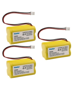 Kastar 3-Pack BL93NC487 Ni-CD Battery 4.8V 1000mAh Replacement for Simkar 6600012, Cooper Industries 6200-RP 6200RP, Exit Light Co ELR-G ELR-R LEDG3B LEDGBB LEDGBB-ST LEDR3B LEDRBB LEDRBB-ST