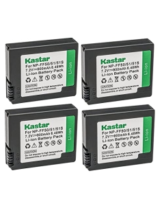 Kastar NP-FF50 Battery 4-Pack Replacement for Sony NP-FF50, NP-FF51, NP-FF51S Battery, Sony DCR-HC1000, DCR-HC1000E, DCR-IP1, DCR-IP1E, DCR-IP1K, DCR-IP200K, DCR-IP210, DCR-IP210E, DCR-IP220 Camera