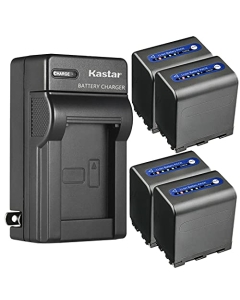Kastar 4-Pack Battery and AC Wall Charger Replacement for Sony CCD-DVD300 CCD-DVD301 CCD-DVD91 CCD-HC14 CCD-HC15 CCD-HC88 CCD-PC6 CCD-PC8 CCD-PC9 CCD-PC100 CCD-PC101 CCD-PC103 CCD-PC104 CCD-PC105