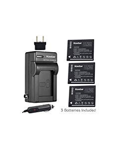 Kastar Battery (3-Pack) and Charger Kit Replacement for Panasonic DMW-BCH7, DMW-BCH7PP, DMW-BCH7E, DE-A76 Work with Panasonic Lumix DMC-FP1, DMC-FP2, DMC-FP3, DMC-FT10, DMC-TS10 Cameras