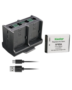 Kastar 1-Pack Battery and Quadruple Charger Compatible with Samsung EA-BP85A, EA-BP85A /E, BP-85A BP85A Battery, Samsung SBC-85A Charger, Samsung PL210, SH100, ST200, ST200F, WB210 Camera