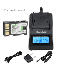 Kastar Fast Charger and Battery (1-Pack) for JVC BN-VF808U BN-VF808 and GY-HM150 GY-HM170U GZ-HMZ1 GZ-MG130 GZ-MG131 GZ-MG132 GZ-MG133 GZ-MG134 GZ-MG135 GZ-MG148 GZ-MG150 GZ-MG155 GZ-MG157 GZ-MG175