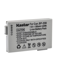 Kastar Replacement Battery for Canon BP-208, BP-208DG Battery and Canon Elura100, FVM300, IXY DVS1, iVIS DC22, iVIS DC200, Optura S1, Canon DC, MVX Series Cameras