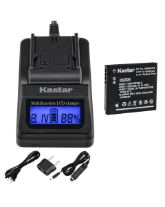 Kastar Charger and Battery 1-Pack for DMW-BCK7 Lumix DMC-FH27 DMC-FP7 DMC-FS22 FS28 FS35 FS37 FS40 FS45 DMC-FT25 DMC-FX77 FX78 FX80 FX90 DMC-S1 S2 S3 S5 DMC-SZ1 SZ5 SZ7 DMC-TS20 SZ25