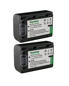 Kastar 2-Pack NP-180 Battery Pack Replacement for Minolta MN2K50NV - 2.7K Quad HD / 48MP, MN4K25NV - 4K Ultra HD, MN4K20NV - 4K Ultra HD, MN2K10NV - 2.7K Quad HD / 48MP IR Night Vision Camcorder