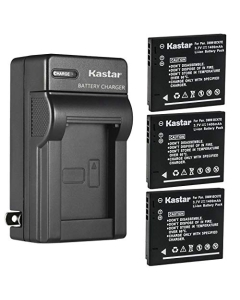 Kastar 3-Pack Battery and AC Wall Charger Replacement for Panasonic DMW-BCK7 DMW-BCK7E DMW-BCK7GK DMW-BCK7PP ACD-341, NCA-YN101F NCA-YN101G NCA-YN101H NCA-YN101J Battery, DE-A92 DE-A91 DE-A91B Charger