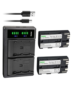 Kastar 2-Pack BP-915G Battery and LTD2 USB Charger Compatible with Canon GL1 GL-1 DM-GL1, GL2 GL-2 DM-GL2, MV1, MV10 MV10i, MV20 MV20i, MV100 MV100i, MV200 MV200i, Optura, Optura Pi, Ultura Camera