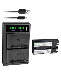 Kastar 1-Pack BP-915G Battery and LTD2 USB Charger Compatible with Canon BP-911 BP-911K BP-914 BP-915, BP-915G, BP-925, BP-930 BP-935, BP-945 BP-950 BP-950G BP-955, BP-970 BP-970G BP-975 Battery