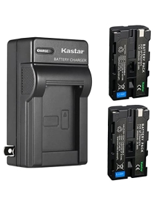 Kastar 2-Pack NP-F580 Battery 7.4V 3500mAh and AC Wall Charger Replacement for Blackmagic Design NP-F570 Battery, Blackmagic Design Pocket Cinema Camera 6K Pro, Pocket Cinema Camera 6K G2