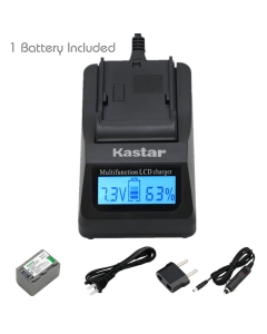 Kastar Ultra Fast Charger(3X faster) Kit and Battery (1-Pack) for Sony NP-FP70 and Sony DCR-30, DVD92, DVD103, DVD105, DVD202, DVD203, DVD205, DVD304, DVD305, DVD403, DVD404, DVD405, DVD505, DVD602, DVD605, DVD653, DVD703, DVD705, DVD755, DVD803, DVD805, 