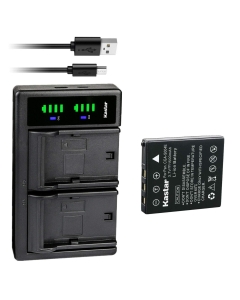 Kastar Battery and LTD2 USB Charger Replacement for Panasonic CGA-S004, CGA-S004A, CGA-S004A/1B, CGA-S004E/1B, DMW-BCB7 Battery, Panasonic Lumix DMC-FX2 DMCMX2, Lumix DMC-FX7 DMCFX7 Digital Camera