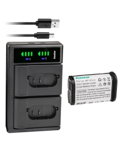 Kastar 1-Pack Battery and LTD2 Dual USB Charger, Compatible with Leica BP-SCL6 & BP-SCL4 Batteries, LC-SCL6/LC-SCL4 Chargers, and Leica S, Q2, SL2, SL2-S, Q3 Monochrom, SL3, SL3-S, Typ 601 Cameras