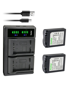 Kastar 2-Pack CGA-S006 Battery and LTD2 USB Charger Replacement for Panasonic CGA-S006, CGA-S006e, CGR-S006, CGR-S006e, DMW-BMA7 Battery, Panasonic DE-A44, DE-994, DE-994A Charger