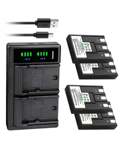 Kastar 4-Pack Battery and LTD2 USB Charger Replacement for Canon PowerShot SD500, PowerShot SD550, PowerShot A80, PowerShot 100, PowerShot 20, Digital IXUS 700, Digital IXUS 750, Digital IXUS i