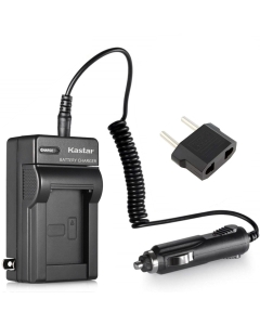 Kastar Travel Charger Kit for Panasonic DMW-BCJ13, DMW-BCJ13E, DMW-BCJ13PP, Leica BP-DC10, BP-DC10-E, BP-DC10-U & Panasonic Lumix DMC-LX5 DMC-LX55 DMC-LX5K DMC-LX5W DMC-LX7 and Leica D-Lux 5, D-Lux 6