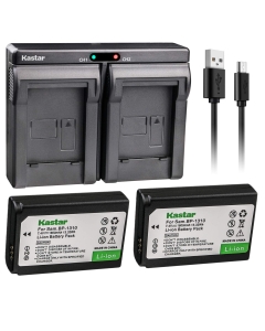 Kastar BP-1310 2X Battery + USB Dual Charger for Samsung BP-1310, BP1310, ED-BP1310 Work for Samsung NX5, NX10, NX11, NX20, NX100 Cameras