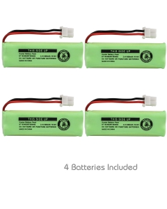 Kastar 4Pack BT183482 / BT283482 Cordless Phone Battery Ni-MH 2.4V 600 mAh Replacement for Vtech LS6475-3 Vtech DS6401 DS6421 DS6422 DS6472 LS6405 LS6425 LS6426 LS6476 Vtech 89-1348-01-00 DECT Handset