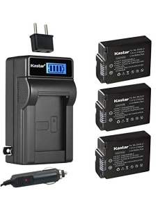 Kastar 3-Pack EN-EL21 Battery and LCD AC Charger Compatible with Nikon EN-EL21 ENEL21 Battery, Nikon MH-28 MH28 Charger, Nikon 1 V2 Digital Camera, Nikon 1V2 Digital Camera