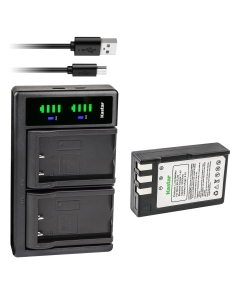 Kastar 1-Pack EN-EL9 Battery and LTD2 USB Charger Replacement for Nikon EN-EL9 ENEL9 EN-EL9a ENEL9a EN-EL9e ENEL9e Battery, Nikon MH-23 MH23 Charger