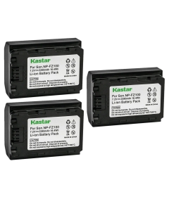 Kastar 3-Pack Battery Replacement for Sony Alpha 9 α9, Sony Alpha A9 / ILCE-9, Sony Alpha A 9, Sony Alpha 9R α9R, Alpha A 9R, Alpha A9S α9S, Alpha A9 II A9II α9 II Α9ii, Sony Alpha A6600 α6600 Cameras
