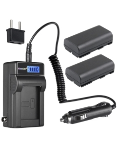 Kastar 2-Pack BP-915 Battery and LCD AC Charger Compatible with Phase One P30 Plus P30+, Phase One P40, Phase One P40 Plus P40+, Phase One P45, Phase One P45 Plus P45+, Phase One P65 Camcorders