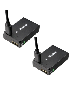 Kastar 2-Pack LP-E12D Type-C Rechargeable Battery Replacement for Canon LP-E12 Battery, LC-E12 Charger, EOS 100D M M2 M10 M50 M50 Mark II, EOS M100 M200, EOS Rebel SL1, PowerShot SX70 HS Camera