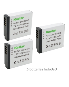 Kastar Battery (3-Pack) for Panasonic DMW-BLH7 DMW-BLH7E DMW-BLH7PP Work with Panasonic Lumix DMC-GM1 DMC-GM1K DMC-GM5 DMC-GF7 Cameras