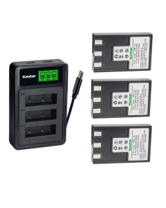 Kastar 3-Pack Battery with LZD3 USB Triple Charger Compatible with Canon NB-1L NB-1LH, PowerShot S100 S200 S230 S300 S400 S500 Digital IXUS 300 400 500 IXY Digital Cameras