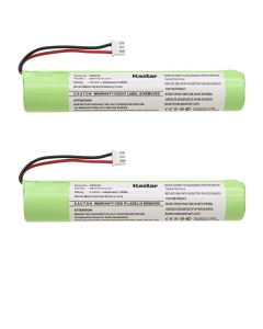 Kastar 2-Pack Ni-MH Battery 3.6VDC 2000mAh 7.20Wh Replacement for Hurricane Spin Scrubber Brush Cleaner Mop Spin-Scrubber Bathtub