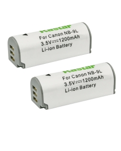 Kastar 2-Pack NB-9L Battery 3.5V 1200mAh Replacement for Canon PowerShot N, PowerShot N2, Powershot ELPH 510 HS, Powershot ELPH 520 HS, Powershot ELPH 530 HS, Powershot SD4500 is Camera