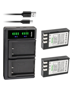 Kastar 2-Pack EN-EL9 Battery and LTD2 USB Charger Replacement for Nikon EN-EL9 ENEL9 EN-EL9a ENEL9a EN-EL9e ENEL9e Battery, Nikon MH-23 MH23 Charger