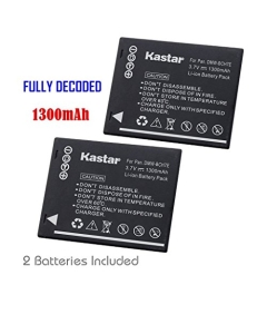Kastar Battery (2-Pack) for Panasonic DMW-BCH7, DMW-BCH7PP, DMW-BCH7E, DE-A76 Work with Panasonic Lumix DMC-FP1, DMC-FP2, DMC-FP3, DMC-FT10, DMC-TS10 Cameras