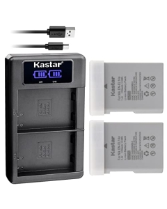 Kastar EN-EL14A 2-Pack Battery and LKD2 USB Charger Compatible with Nikon EN-EL14a Battery, Coolpix P7000 P7100 P7700 P7800 D3100 D3200 D3300 D3400 D3500 D51000 D5200 D5300 D5500 D5600 DSLR Cameras