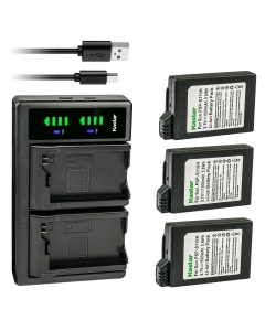 Kastar 3-Pack PSP110H Battery and LTD2 USB Charger Replacement for Sony Video Game PSP Playstation PSP-110 PSP110 Battery, Sony PSP-1007, PSP-1008, PSP-1010, PSP Fat, PSP-1000, PSP-1000G1, PSP-1000G1W
