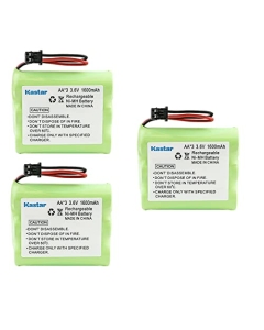 Kastar 3-Pack Battery Replacement for Radio Shack/Tandy 43-1087 43-1088 43-1090 43-1095 43-1096 43-1099 43-1102 43-1103 43-1104 43-1107 43-1108 43-1109 43-1110 43-1111 43-1112 43-1114 43-1118 43-1122