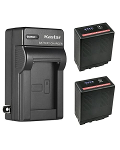 Kastar 2-Pack Battery and AC Wall Charger Replacement for Panasonic VW-VBG6 VW-VBG6GK VW-VBG6-K VW-VBG6PPK, CGA-E625, VW-VBG6 Pro Battery, Panasonic DE-A38, VSK0631, VSK0698 Charger