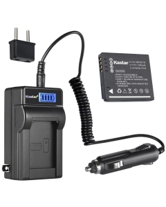 Kastar 1-Pack DMW-BCF10 Battery and LCD AC Charger Compatible with Panasonic Lumix DMC-FX75, Lumix DMC-FX550, Lumix DMC-FX580, Lumix DMC-FX700, Lumix DMC-F2, Lumix DMC-F3, Lumix DMC-FH1 Cameras