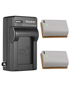Kastar 2-Pack Battery and AC Wall Charger Replacement for Canon EOS R, EOS Ra, EOS R5, EOS R6, EOS 90D, XC10, XC15, EOS 5D Mark II, EOS 5D Mark III, EOS 5D Mark IV, EOS 5DS, EOS 5DS R DLSR Cameras