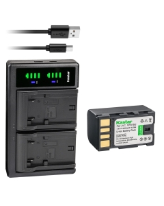 Kastar 1-Pack Battery and LTD2 USB Charger Replacement for JVC GZ-HM110 GZ-HM200 GZ-HM200AC GZ-HM200BAH GZ-HM200BEK GZ-HM400 GZ-HM400AC GZ-HM400-B GZ-HM400EU GZ-HM400-S GZ-HM400U GZ-HM400US GZ-HM80