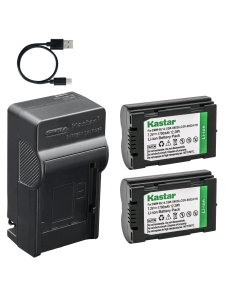Kastar 2-Pack Battery and AC & USB-C Charger Compatible with CGR-S602 CGR-S603 BL14 Camera for Panasonic Lumix L1 LC1 LC40 LC5 and Leica Digilux 1 2 3 Digital Camera