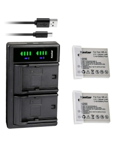 Kastar 2-Pack Battery and LTD2 USB Charger Replacement for Canon PowerShot ELPH 300 HS, PowerShot ELPH 310 HS, PowerShot ELPH 330 HS, VIXIA mini, IXY Digital 10, IXY Digital 40, IXY Digital 45 Camera