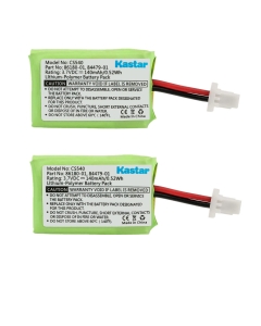 Kastar 2-Pack Battery Replacement for Plantronics 86180-01 PL-86180-01 Battery, Plantronics 84479-01 PL-84479-01 Battery, Plantronics CS540 CS540A Wireless Headset System
