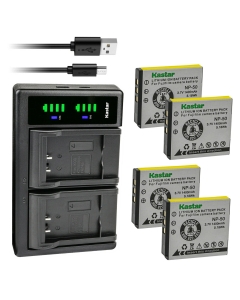 Kastar Battery 4-Pack and LTD2 USB Charger Compatible with Kodak KLIC-7004 Battery, EasyShare M1033 M1093 is M2008 V1073 V1233 V1253 V1273 PLAYSPORT PLAYTOUCH PlayFull Dual Zi8 Zi10 Zi12 Zx3 Camera