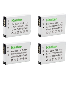 Kastar Battery (4-Pack) for Samsung SLB-11A and Samsung WB600 WB650 WB700 WB1000 WB2000 CL65 CL80 EX1 HZ25W HZ30W HZ35W HZ50W ST1000 ST5000 ST5500 TL240 TL320 TL350 TL500 Cameras