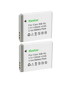 Kastar 2-Pack NB-6L Battery Replacement for NEZINI 2 Charging Mode Mini Kids Camera, Full HD 1080P 36MP Vlogging Camera for Kids, 16X Zoom Compact Pocket Camera Point, Shoot Camera for Kids Beginners