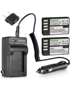 Kastar D-Li109 Battery (2-Pack) and Charger Kit Replacement for Pentax D-Li109, DLI109 Battery, Pentax K-R, K-30, K-50, K-500, KR, K30, K50, K500 Cameras